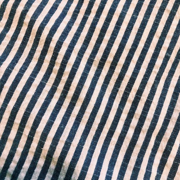 Love Notes Blue Striped Off-The-Shoulder Dress - Picture 6 of 9